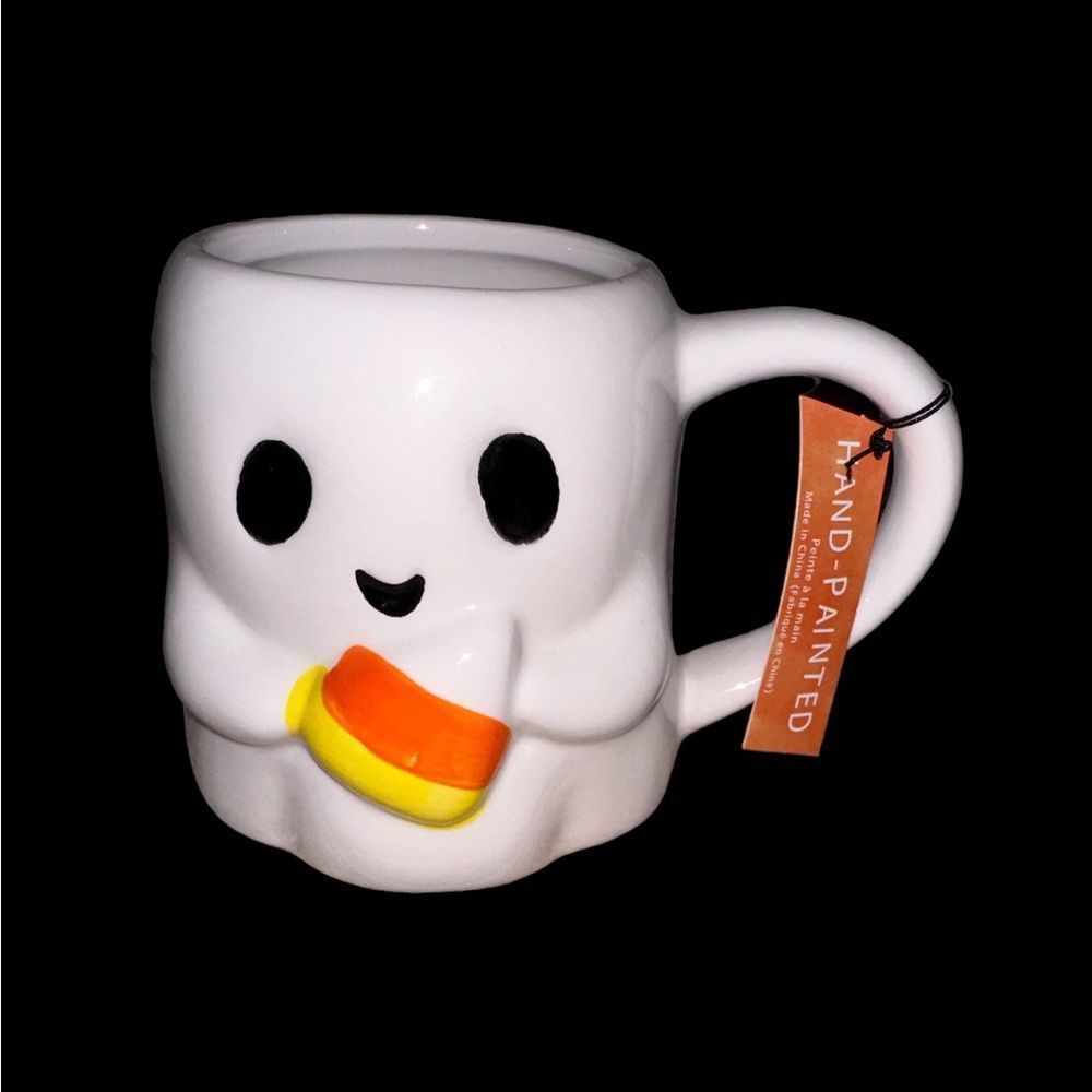Ghost With Candy Corn Mug